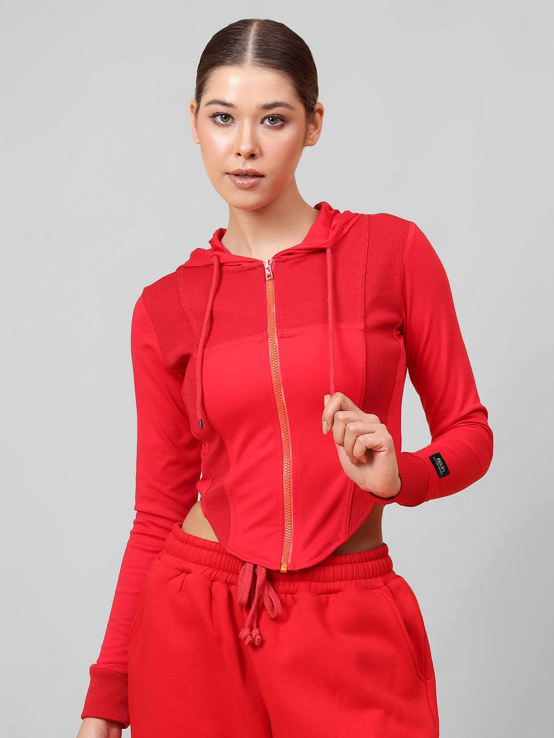 Fitkin Fikin Women Red Fleece Corset Jacket - view 1