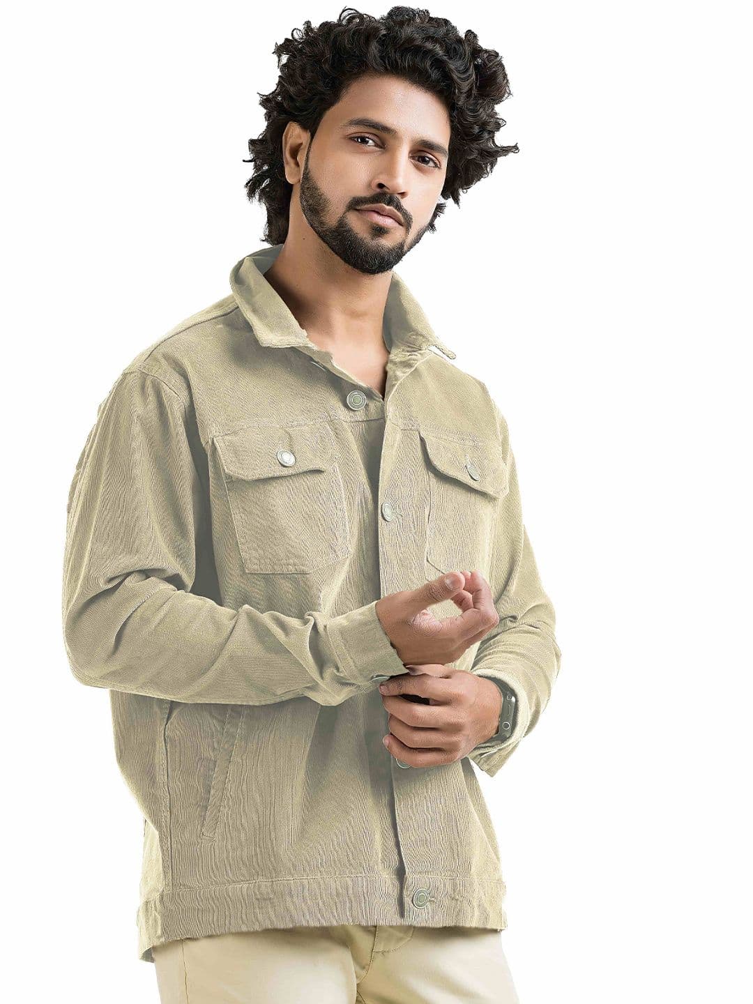 BELANO Men Corduroy Lightweight Woven Jacket - view 1