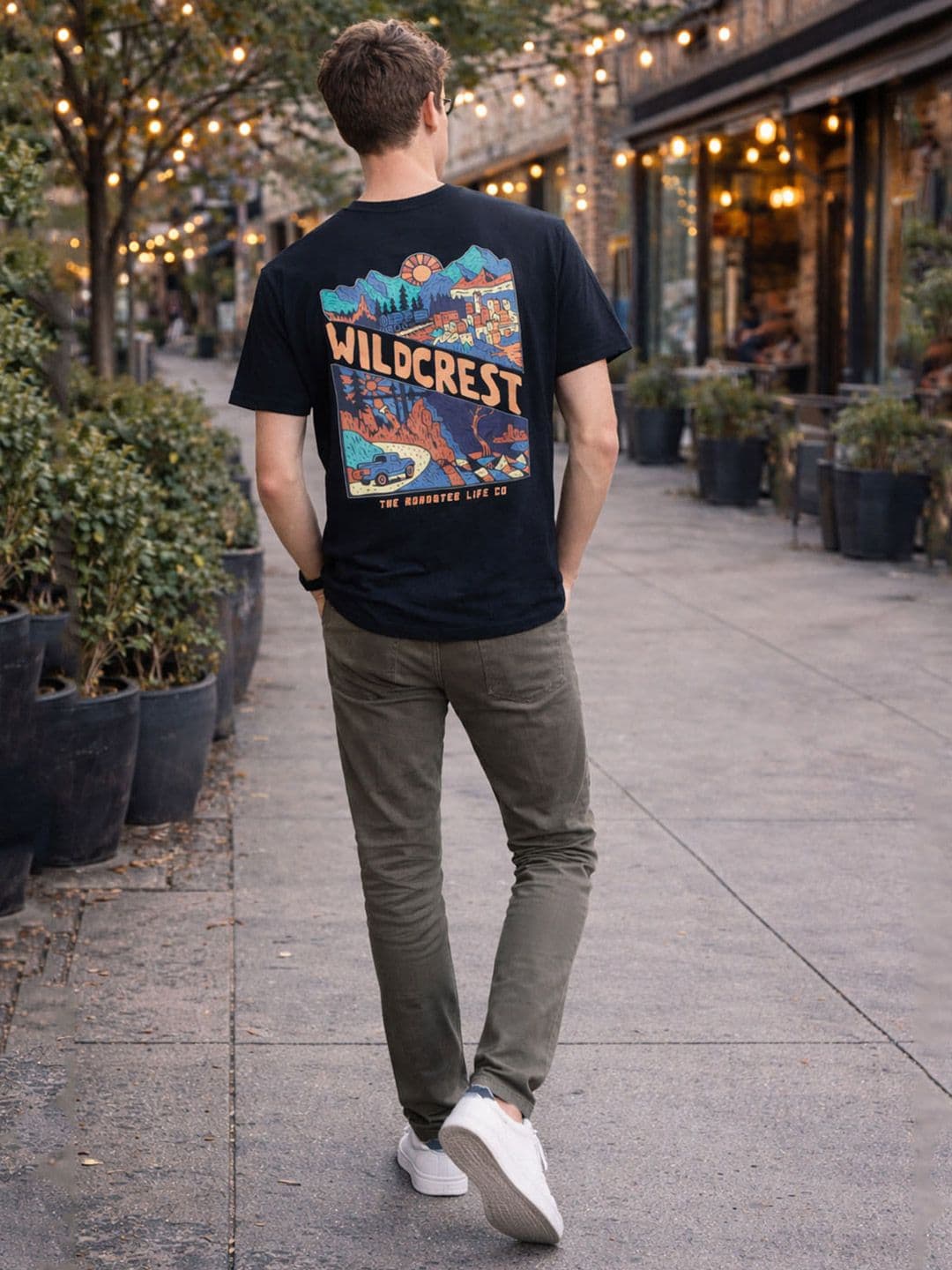 The Roadster Lifestyle Co Printed Round Neck T-shirt - view 1