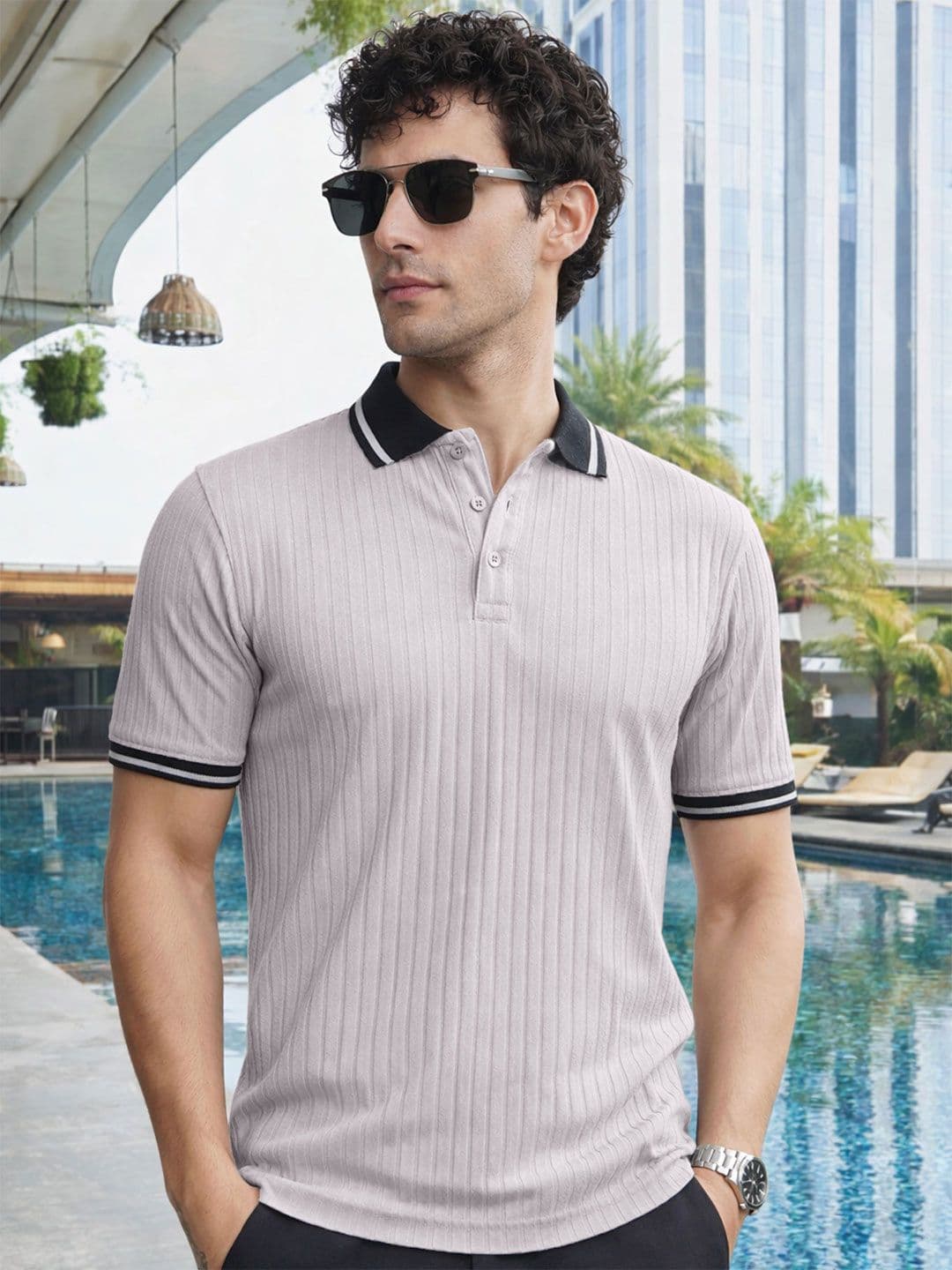 Maniac Men Polo Collar T-shirt - view 1