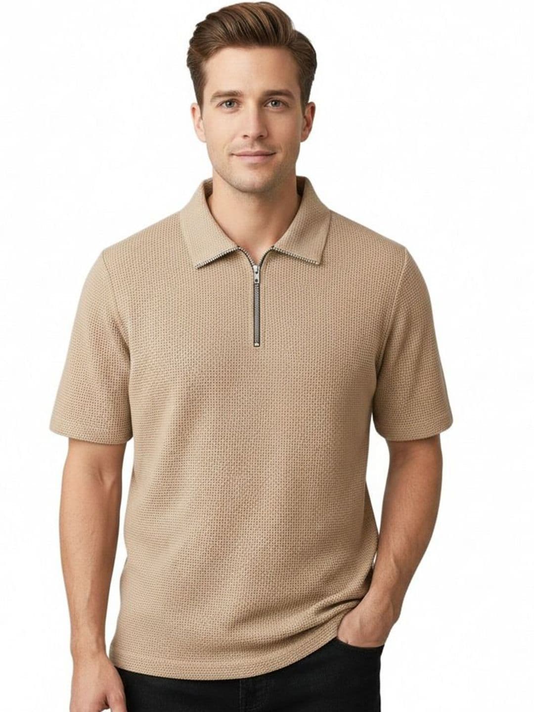Starvy Men Polo Collar T-shirt - view 1