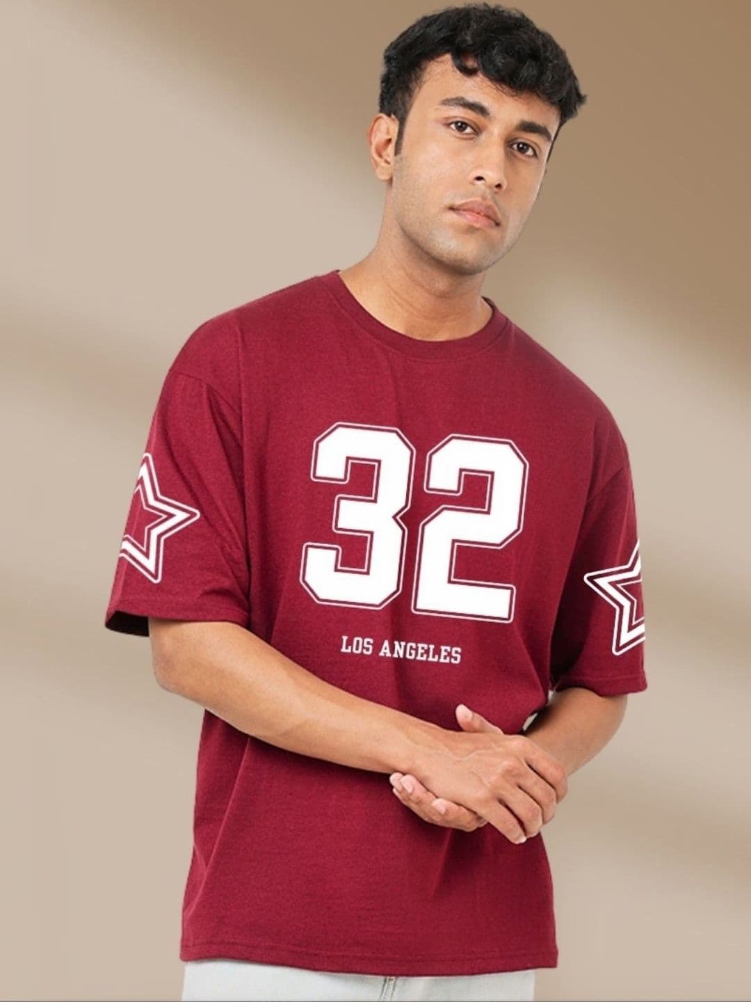 R.Code by The Roadster Life Co. Printed Oversized Tshirts - view 1