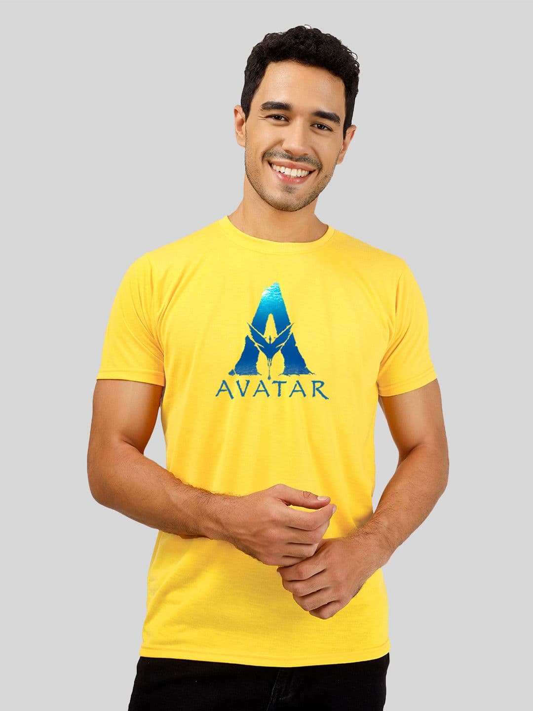Greylongg Graphic Avatar Printed Round Neck T-shirt - view 1