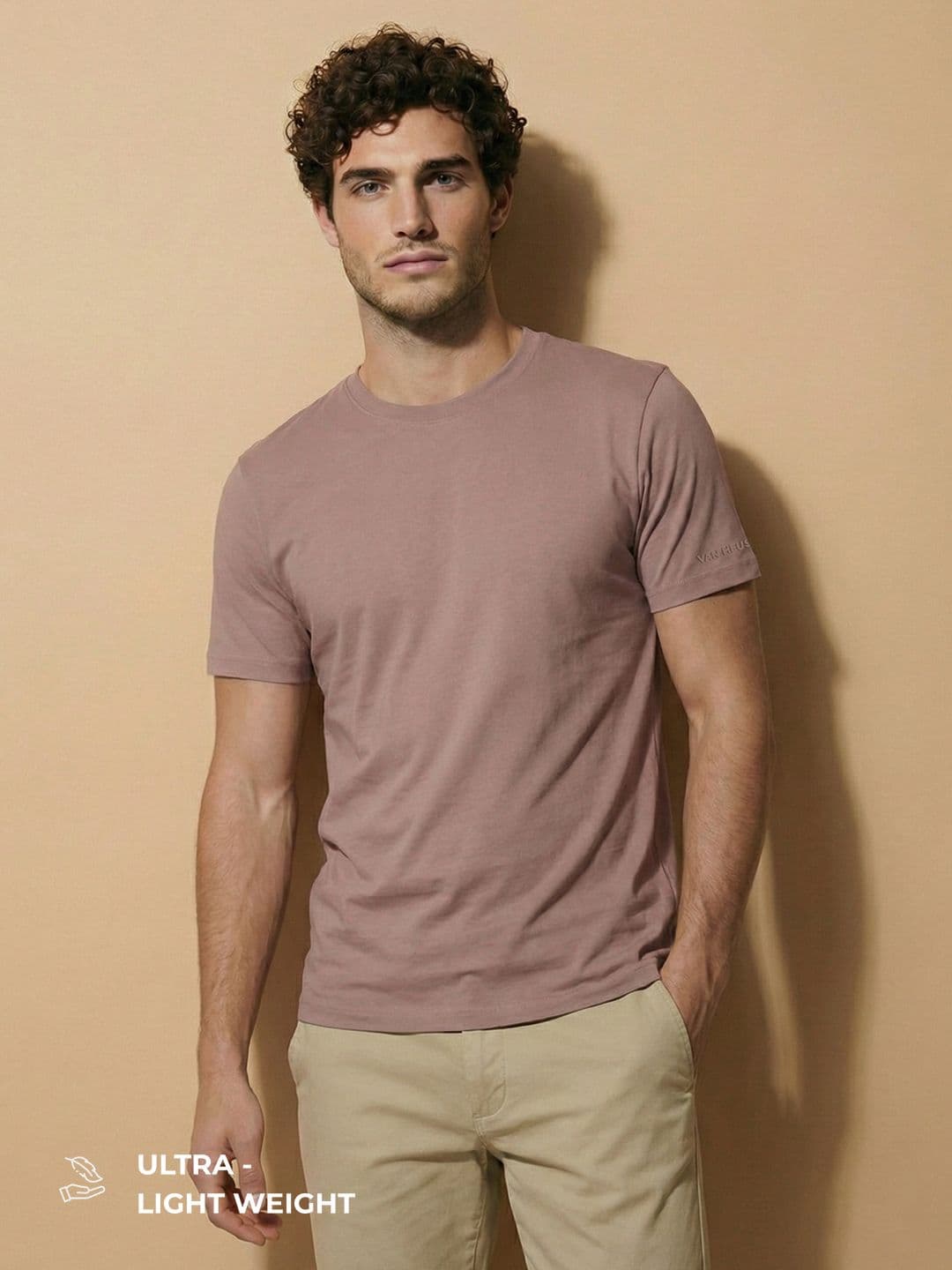Van Heusen IQ Men Premium Cotton Wrinkle Resistant Air Series T-shirt - view 1