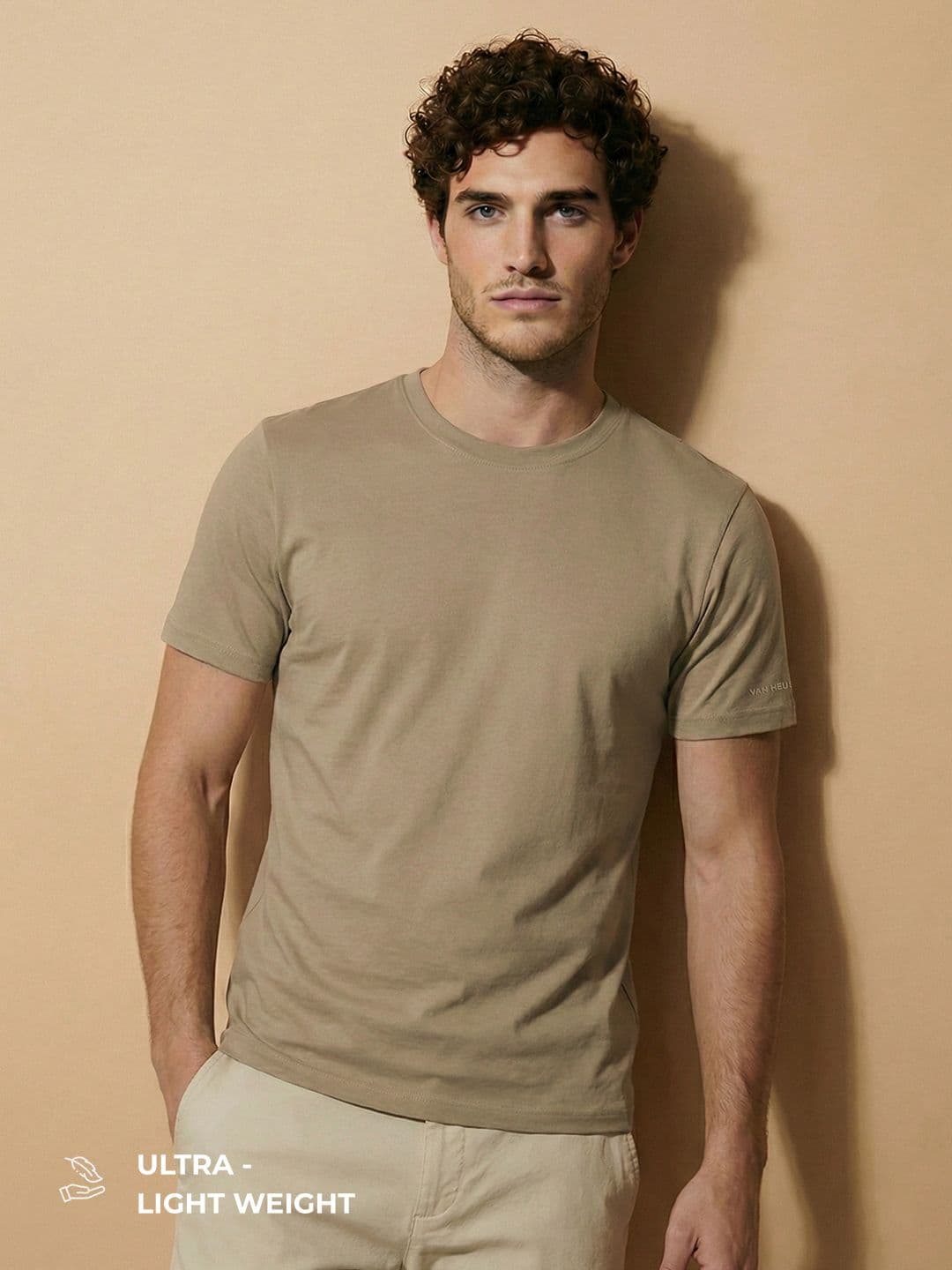 Van Heusen IQ Men Premium Cotton Wrinkle Resistant Air Series T-shirt - view 1