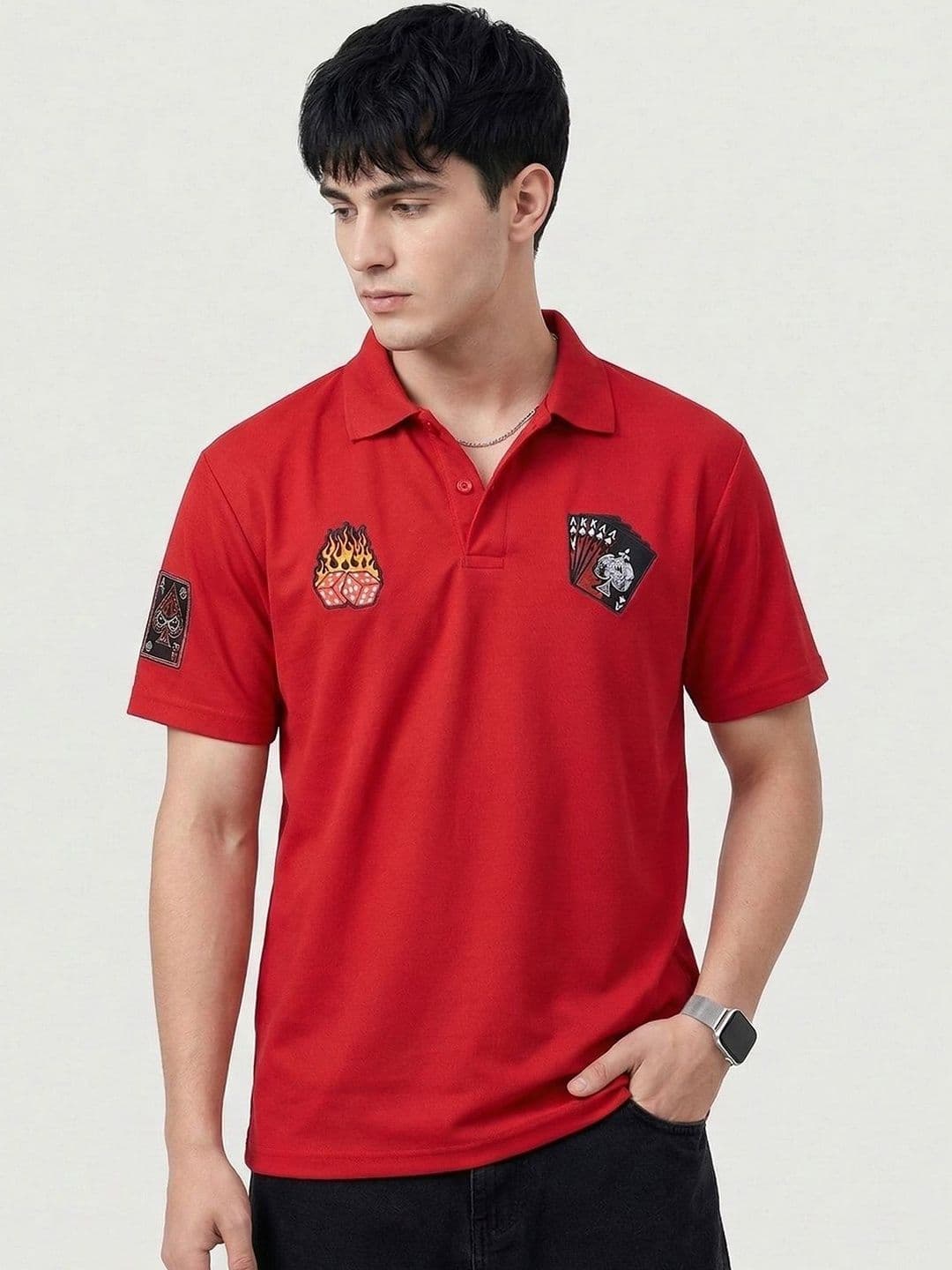 glitchez Men Polo Collar T-shirt - view 1