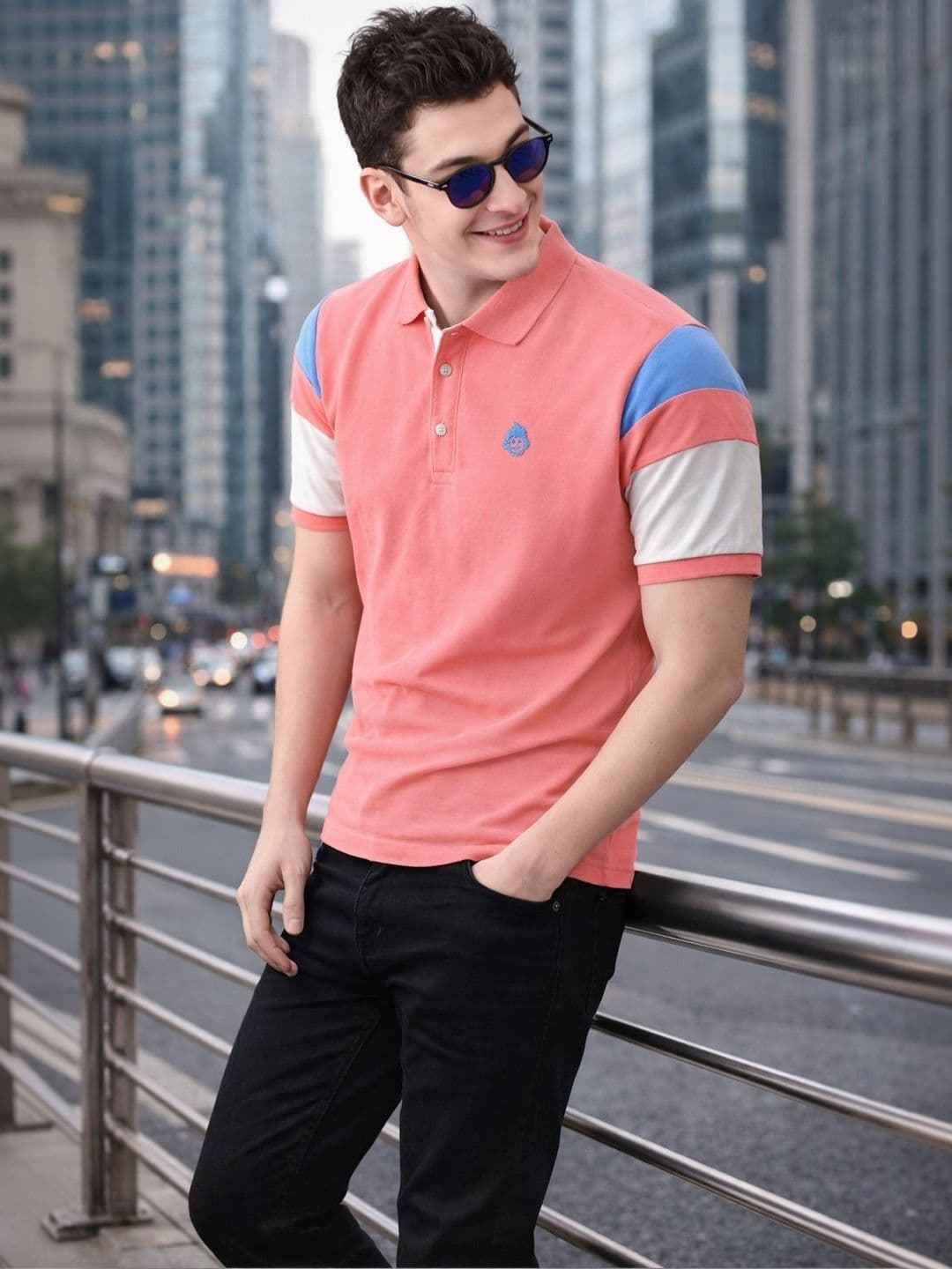 BHABHADBHUT Men Polo Collar T-shirt - view 1