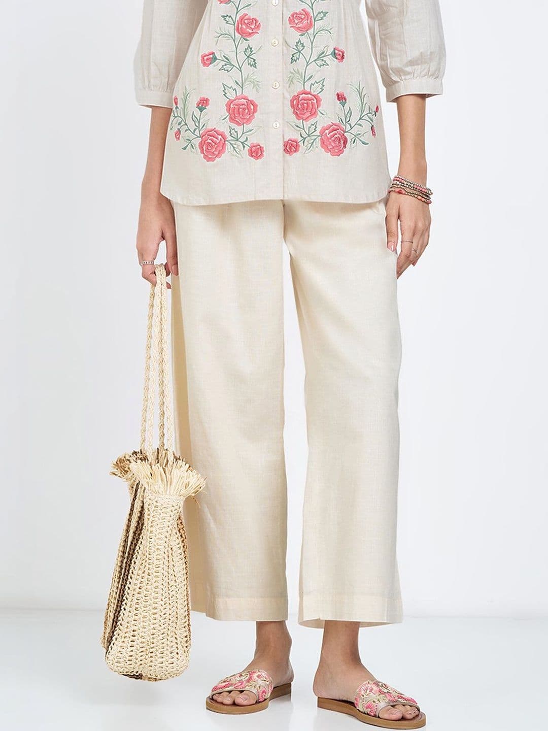 AKKRITI BY PANTALOONS Women High-Rise Trousers - view 1