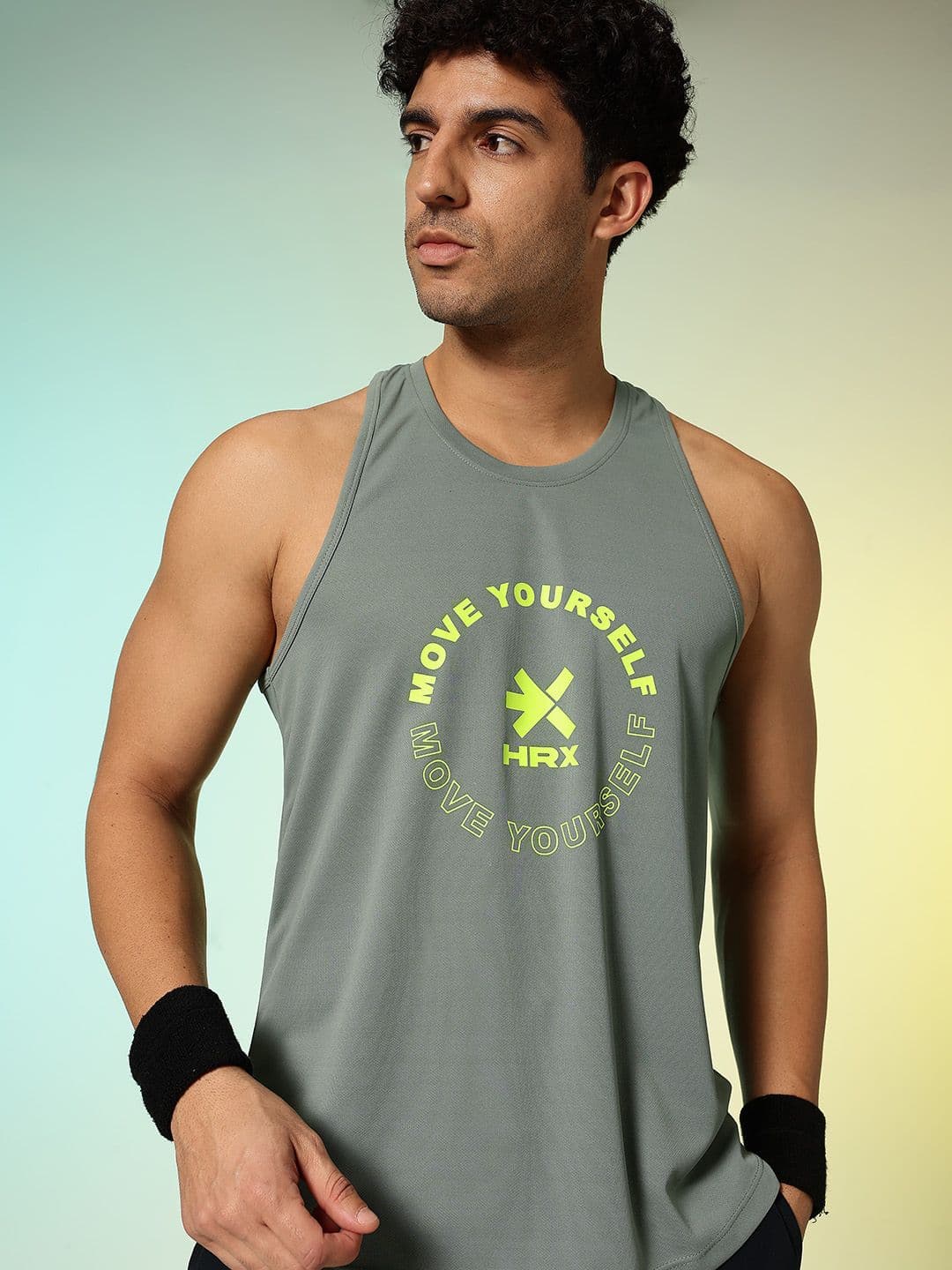 HRX by Hrithik Roshan Men Typography Printed Rapid Dry Training T-shirt - view 1