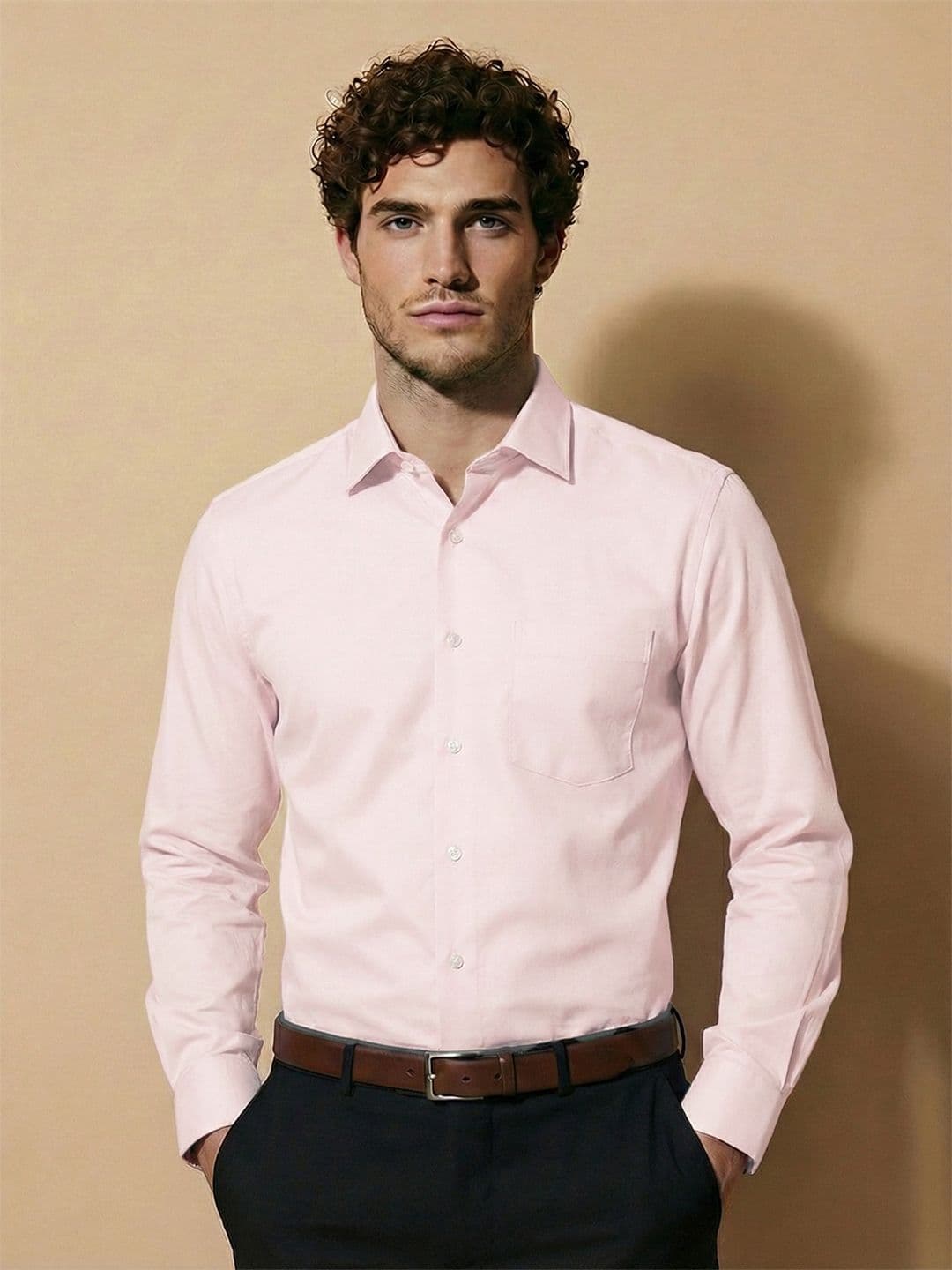 Van Heusen IQ Men Urban Oxford Stain And Odor Resistant Tailored Fit Shirt - view 1