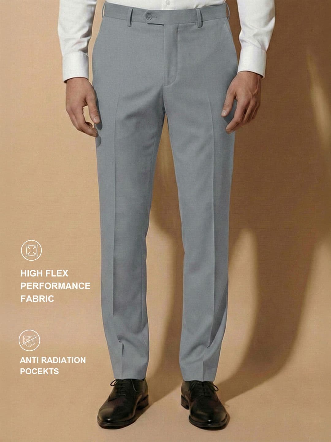 Van Heusen IQ Men High Flex Wrinkle Resistant With Shirt Gripper Trousers - view 1