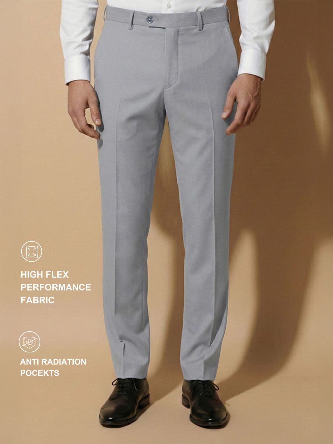 Van Heusen IQ Men High Flex Wrinkle Resistant With Shirt Gripper Trousers - view 1
