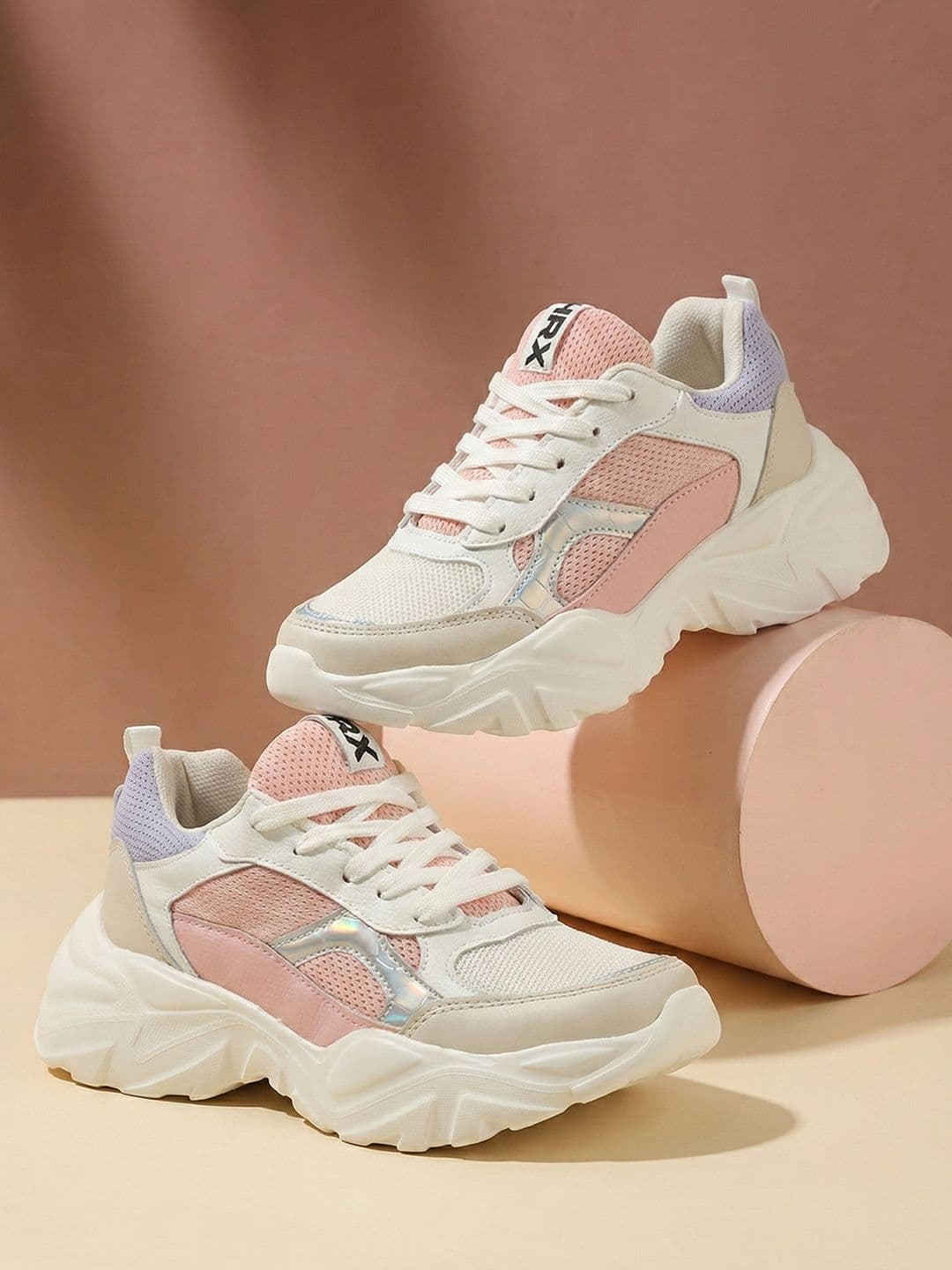 HRX by Hrithik Roshan Women Colourblocked Lightweight Lace-Ups Sneakers - view 1