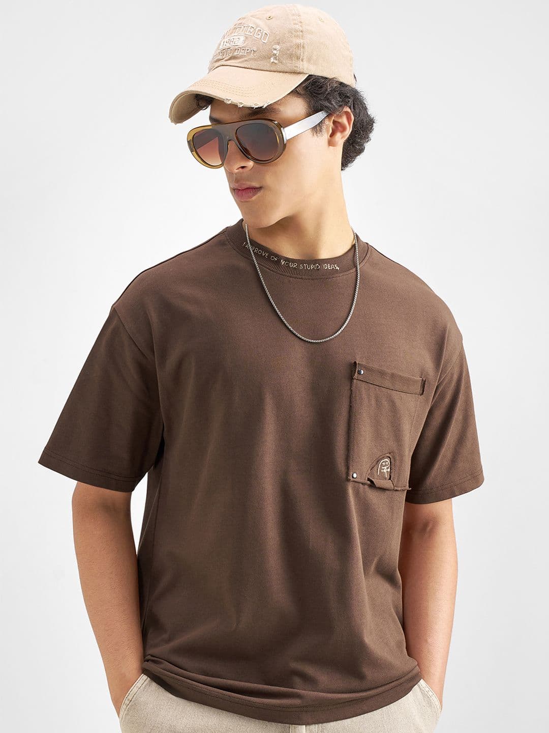 HIGHLANDER Men Typography Pockets T-shirt - view 1