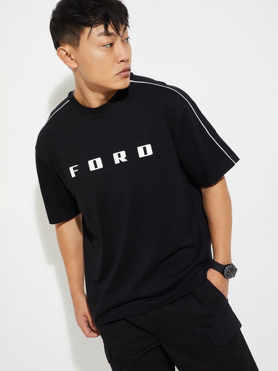 max Brand Logo Printed Pure Cotton Tshirt - view 1