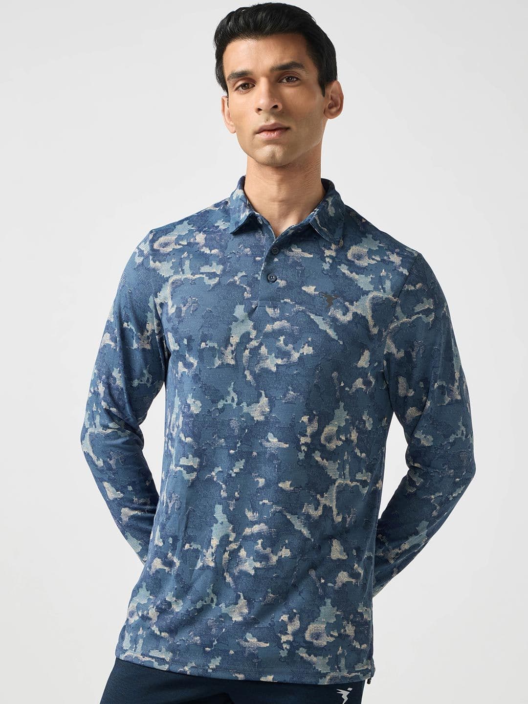 Technosport Men Graphic Printed Polo Collar T-shirt - view 1