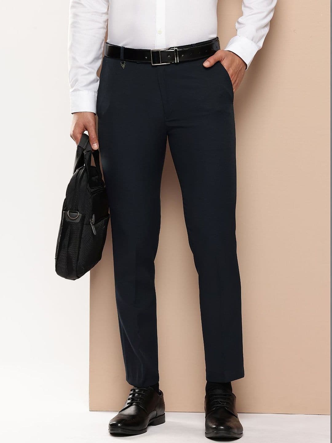 R.Code by The Roadster Life Co. Men Slim Fit Trousers - view 1
