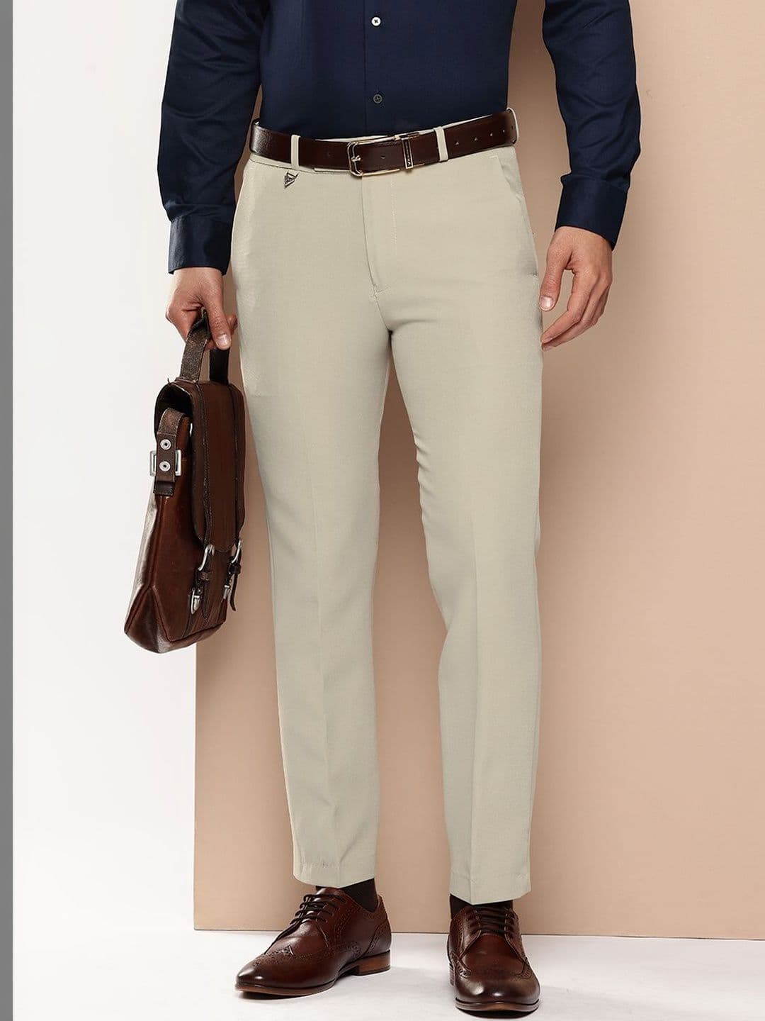 R.Code by The Roadster Life Co. Men Slim Fit Trousers - view 1