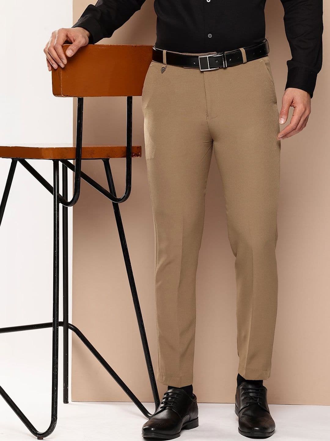R.Code by The Roadster Life Co. Men Slim Fit Trousers - view 1