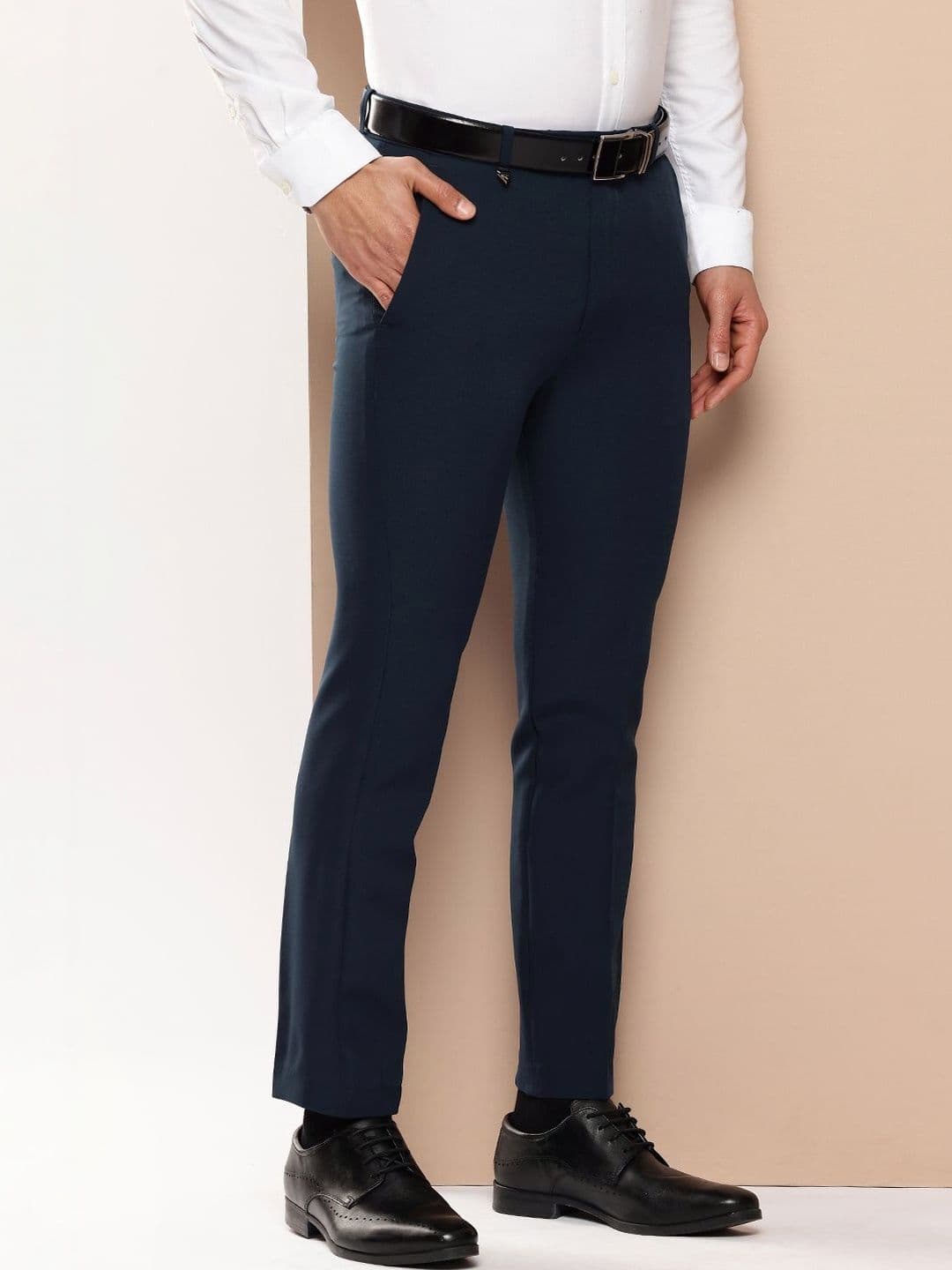 R.Code by The Roadster Life Co. Men Slim Fit Trousers - view 1