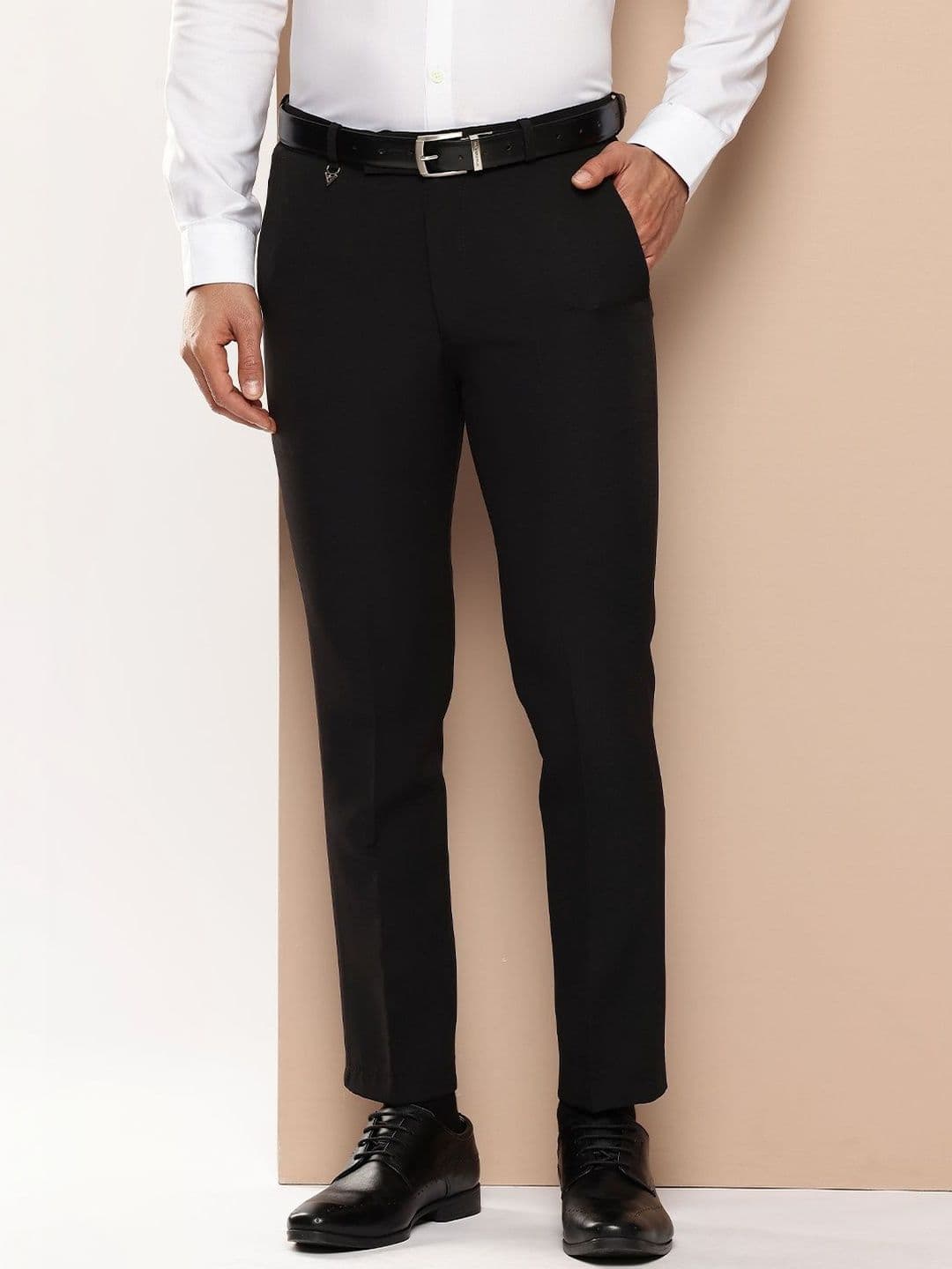 R.Code by The Roadster Life Co. Men Slim Fit Trousers - view 1