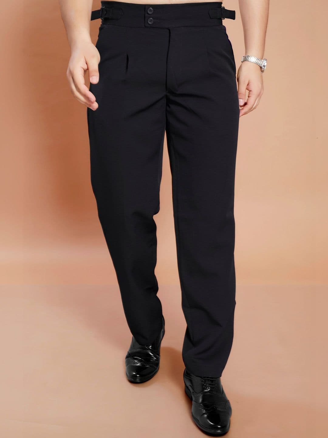 R.Code by The Roadster Life Co. Men Pleated Trousers - view 1