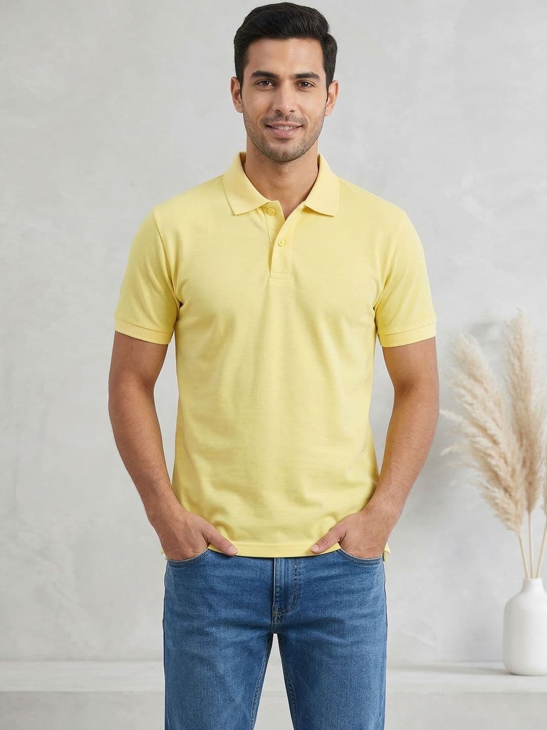 Mast & Harbour Men Polo Collar T-shirt - view 1