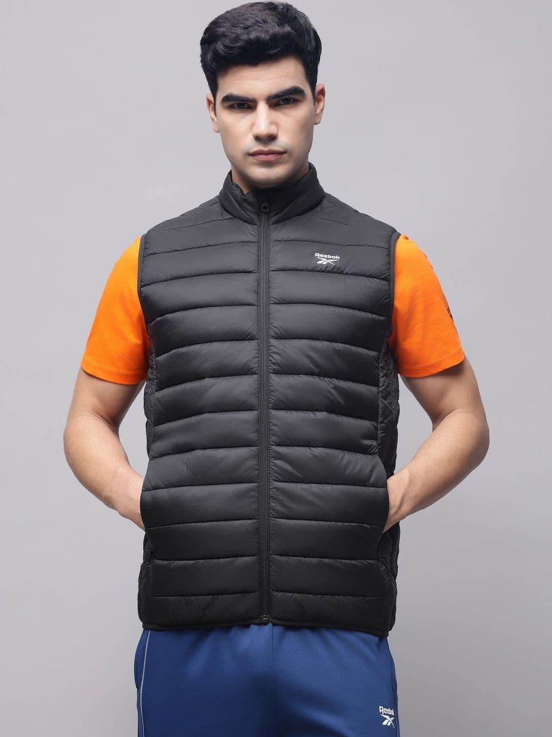 Reebok Cotton Mock Collar Puffer Jacket - view 1