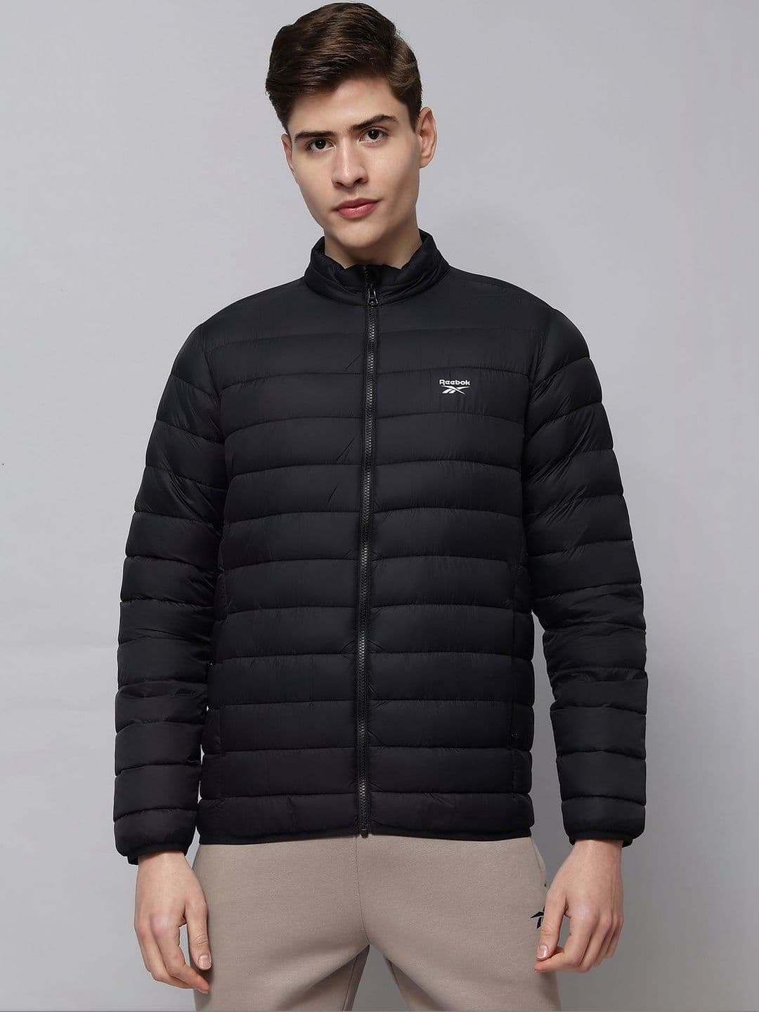 Reebok Cotton Mock Collar Puffer Jacket - view 1