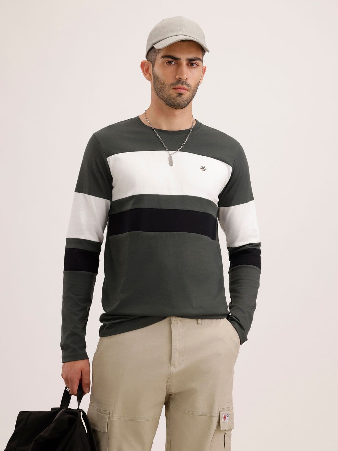 WROGN Striped Cotton T-shirt - view 1