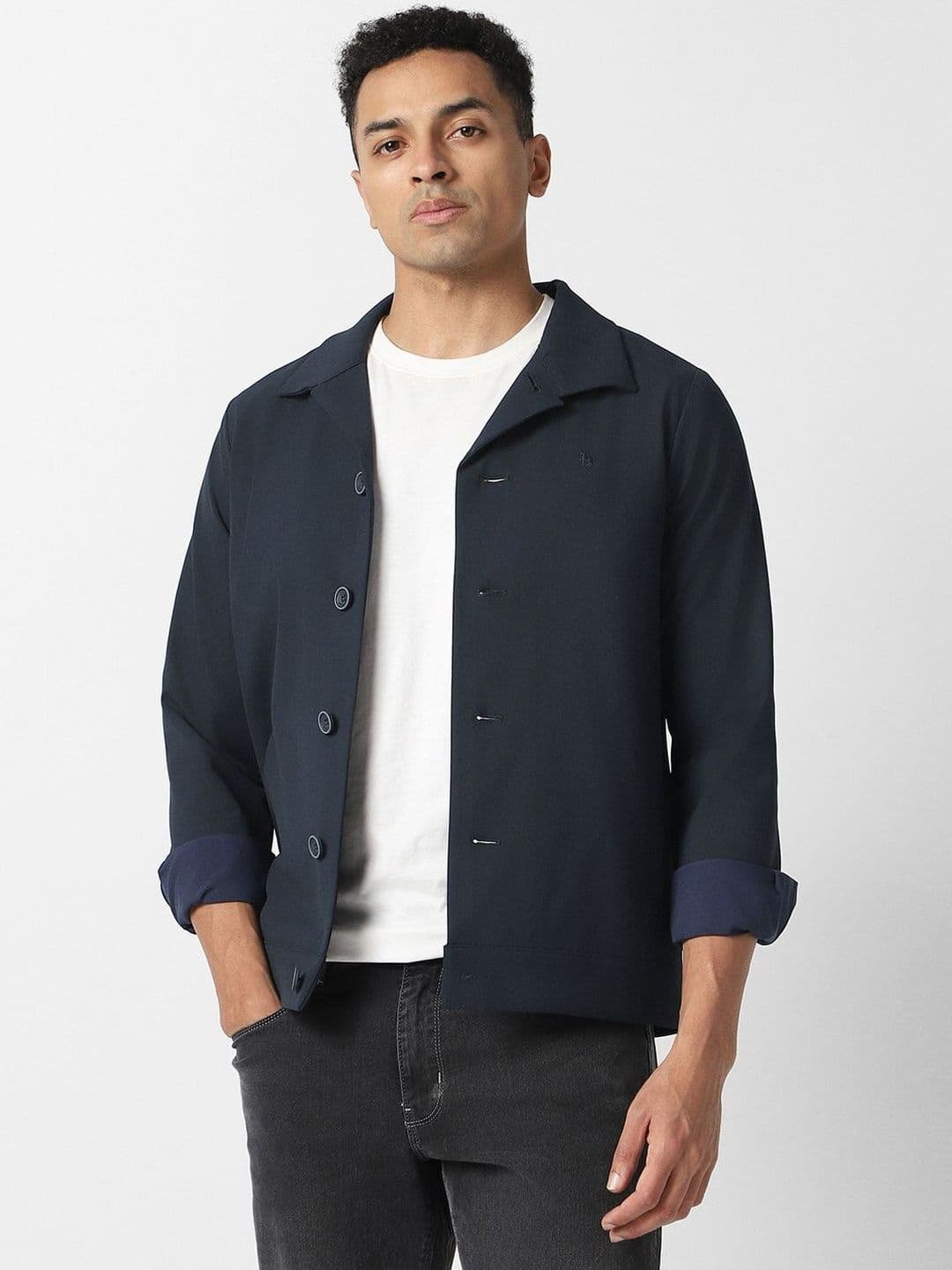V Dot Men Open Front Jacket - view 1