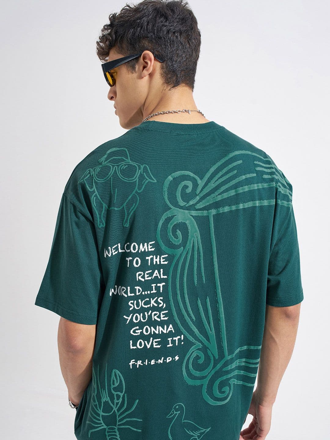 HIGHLANDER Men Printed Drop-Shoulder Sleeves T-shirt - view 1