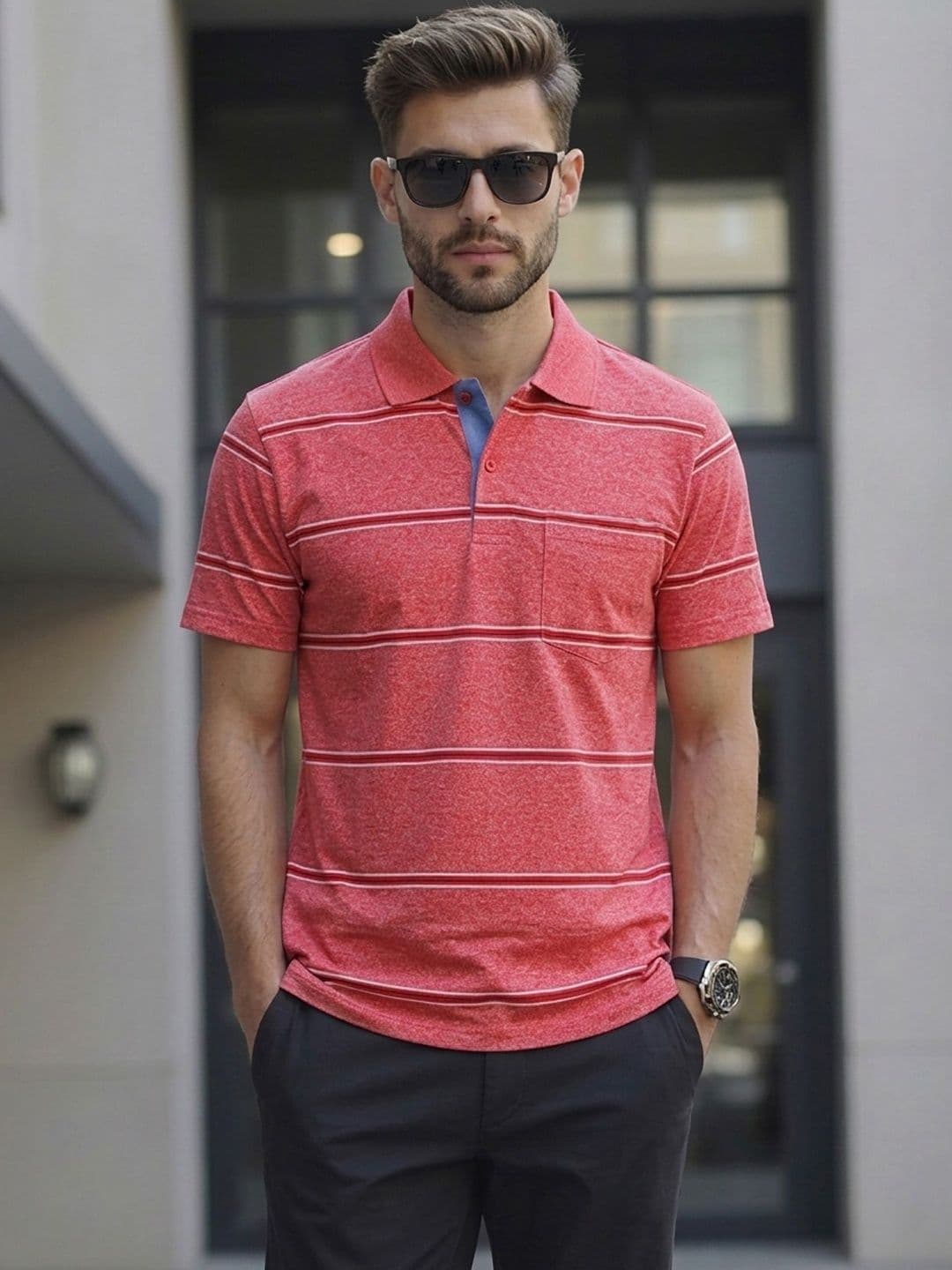 Dadu Dayal Men Printed Polo T Shirt - view 1