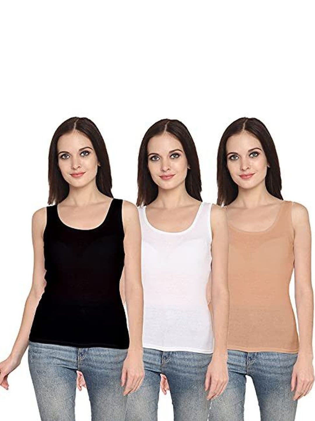 ZOLDY Pack Of 3 Non Padded Camisoles - view 1