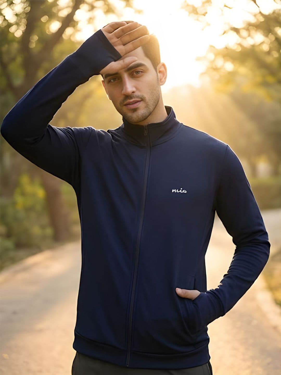 CARABA Men Typography Lightweight Running Sporty Jacket - view 1