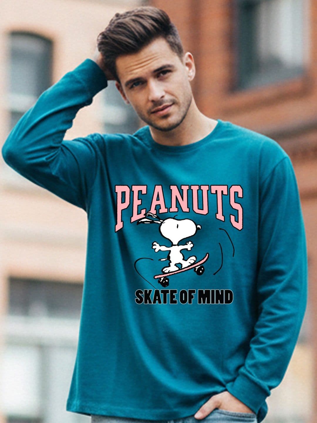 Kook N Keech X Minute Mirth Kook N Keech X Minute Snoopy Graphic Printed Cotton T-shirt - view 1