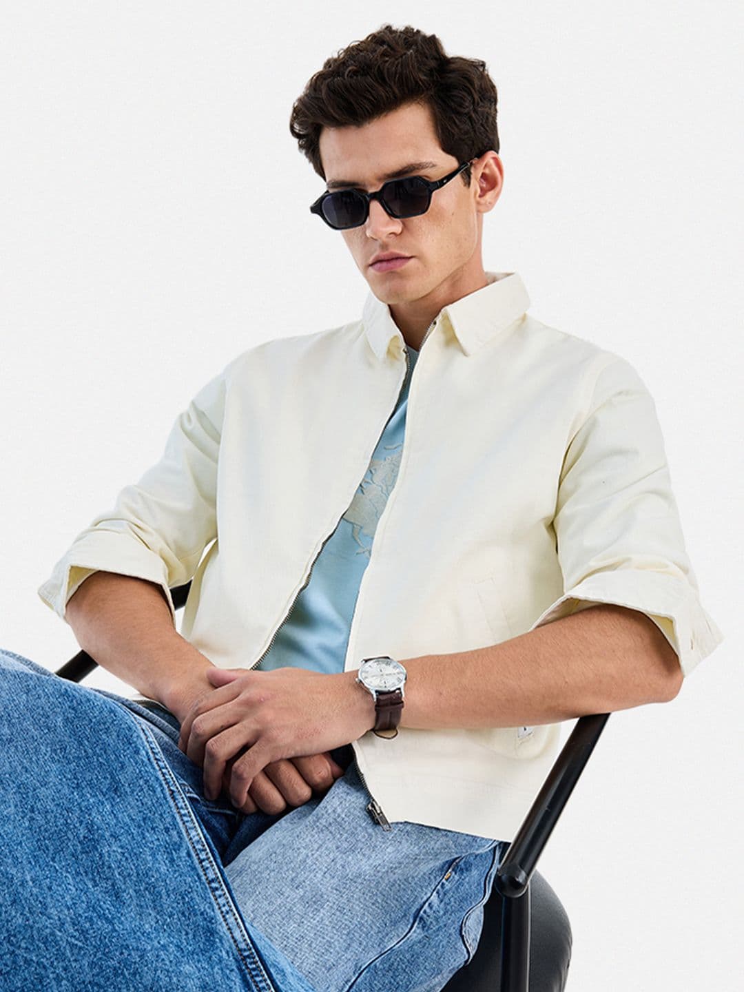Snitch Cream Washed Jacket - view 1