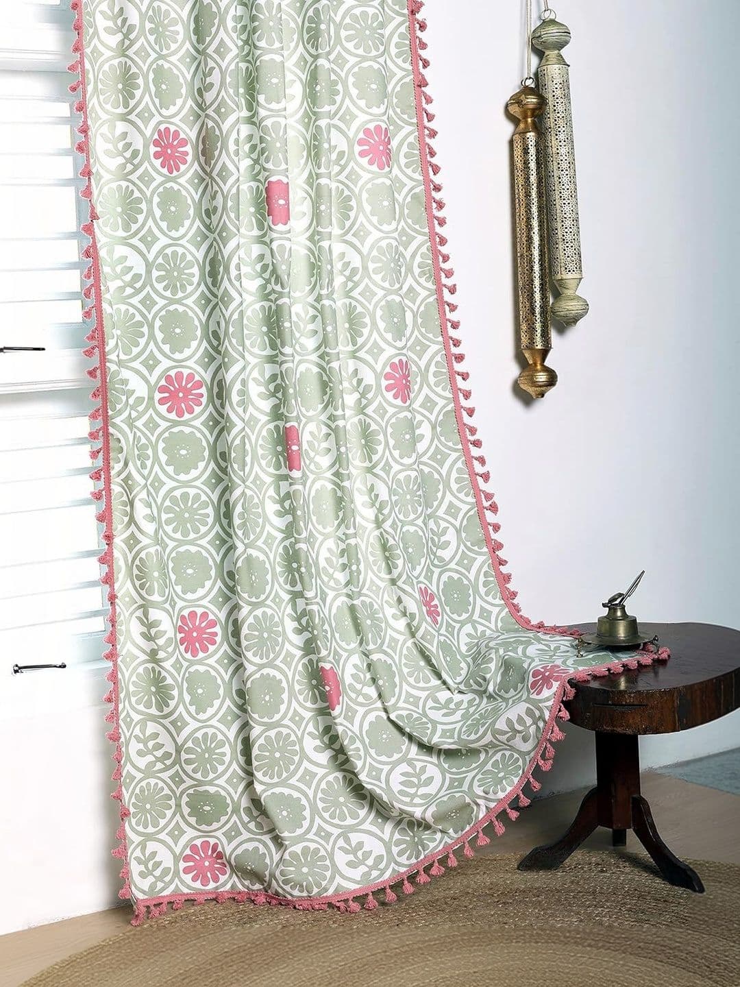 Tranquebar Home Single Panel- Anya Cotton Window Curtain - 6 Feet - view 1