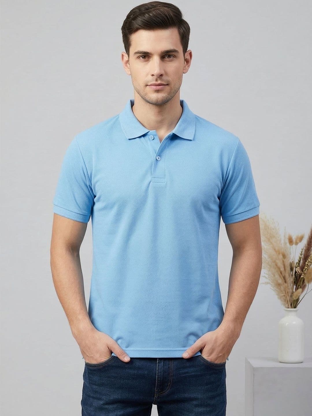 Mast & Harbour Men Polo Collar T-shirt - view 1