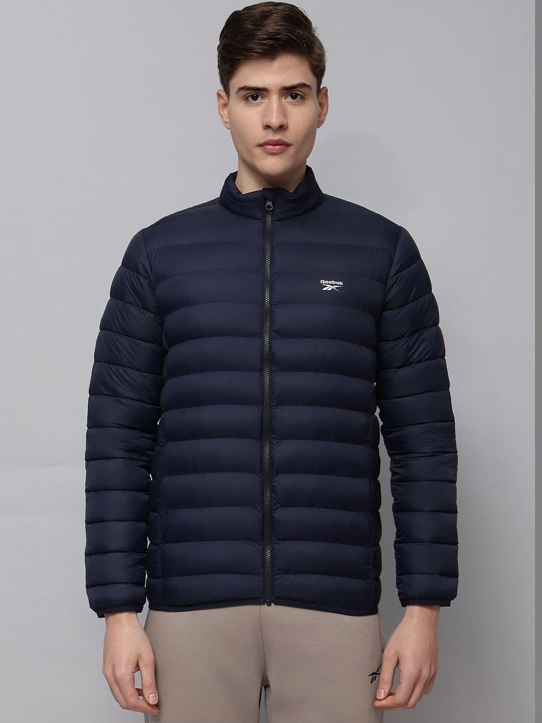 Reebok Cotton Mock Collar Puffer Jacket - view 1