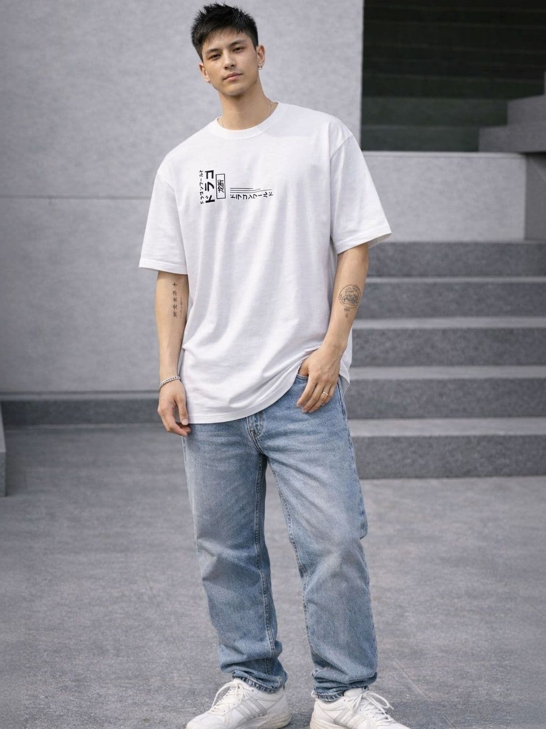 MACK JONNEY Men's Oversized Graphic Printed Streetwear Casual Relaxed Fit Tshirts - view 1
