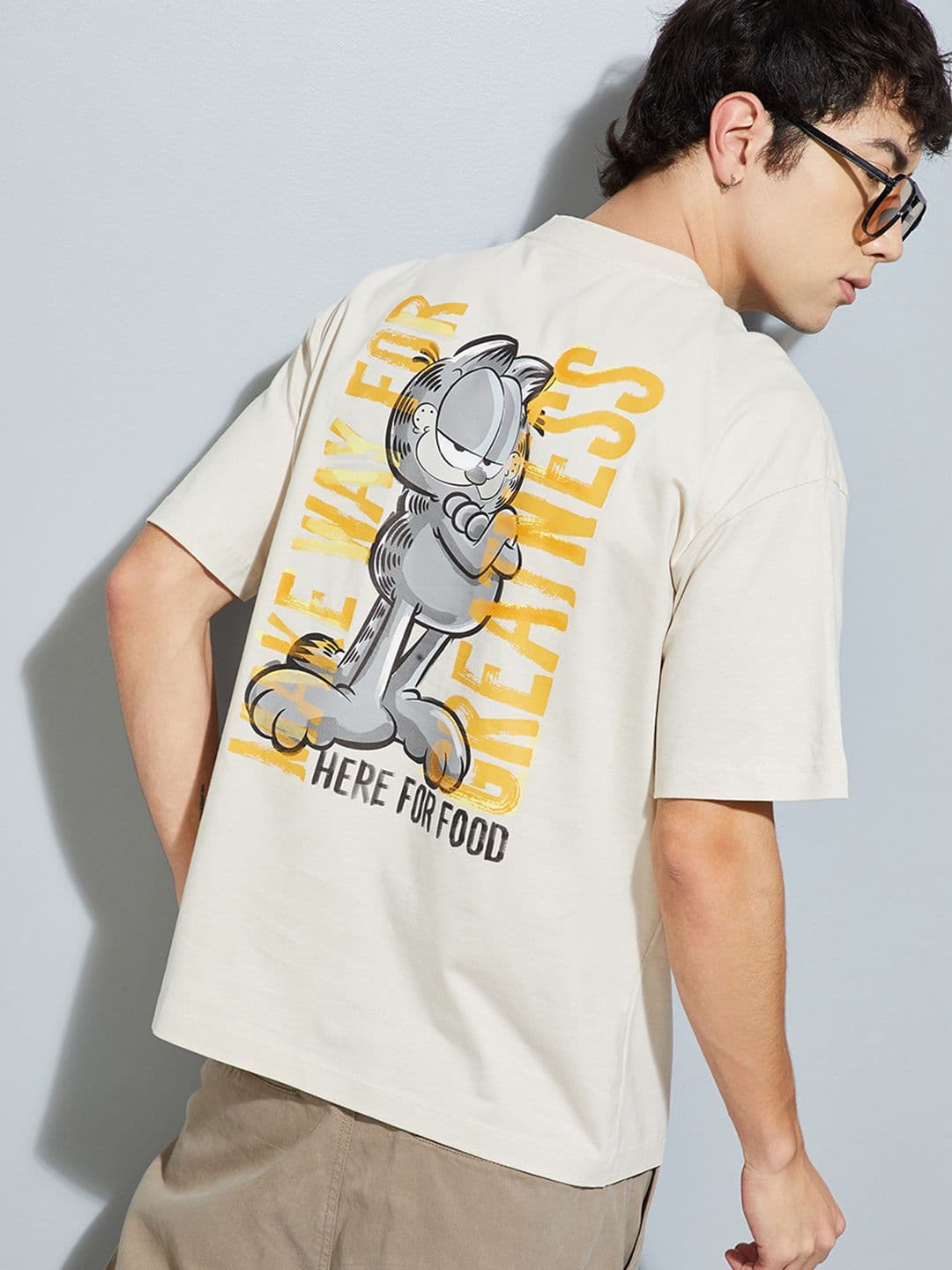 max Graphic Printed Round Neck Cotton T-shirt - view 1