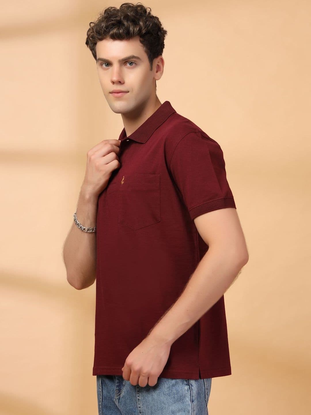 KLOUE Men Polo Collar T-shirt - view 1