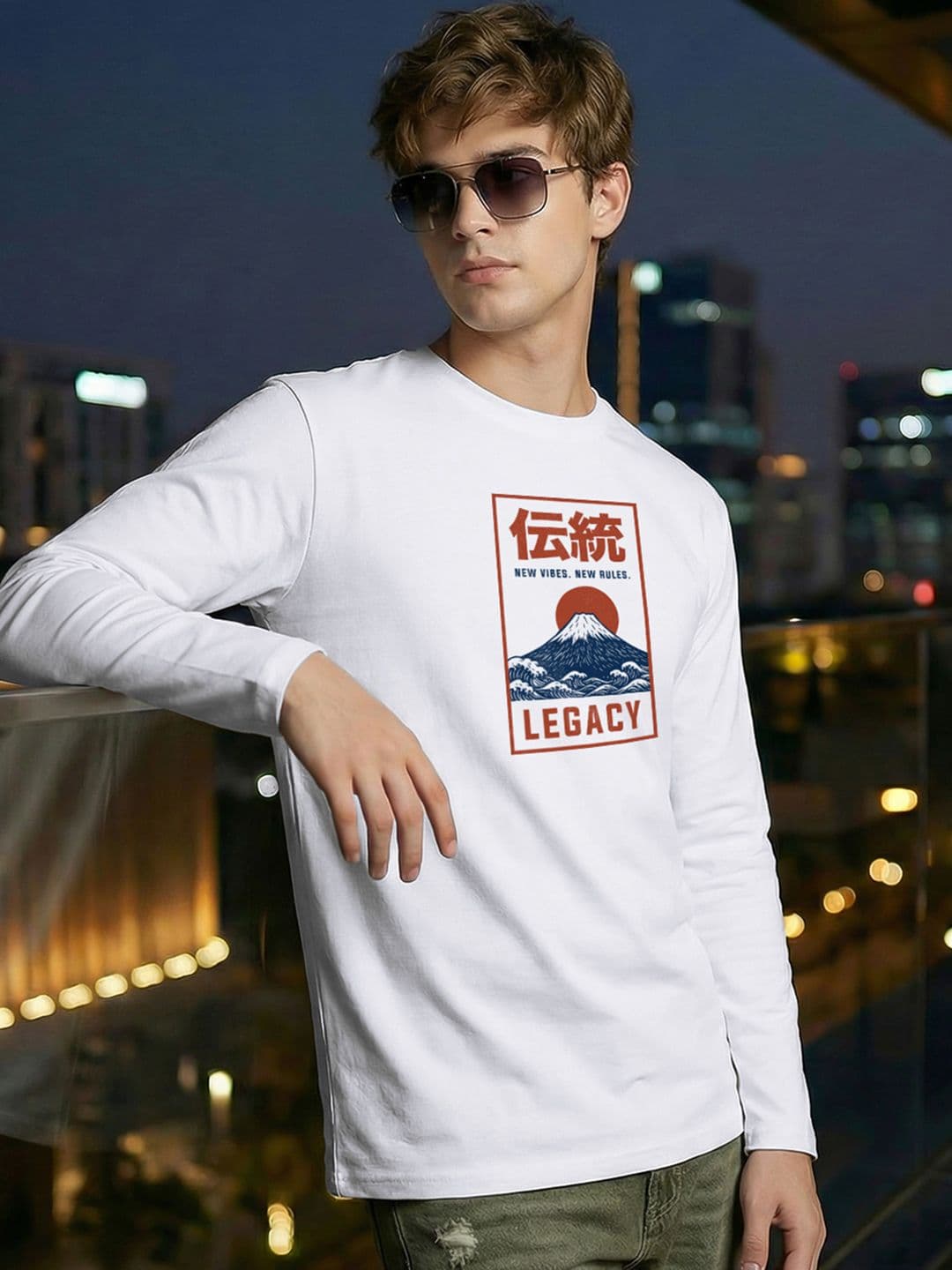 Bewakoof Men White Legacy Graphic Printed T-shirt - view 1