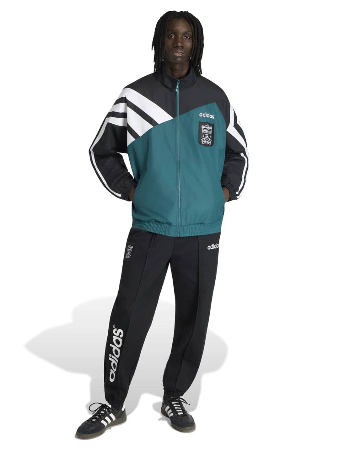 ADIDAS Men Colourblocked Mock Collar Bomber - view 1