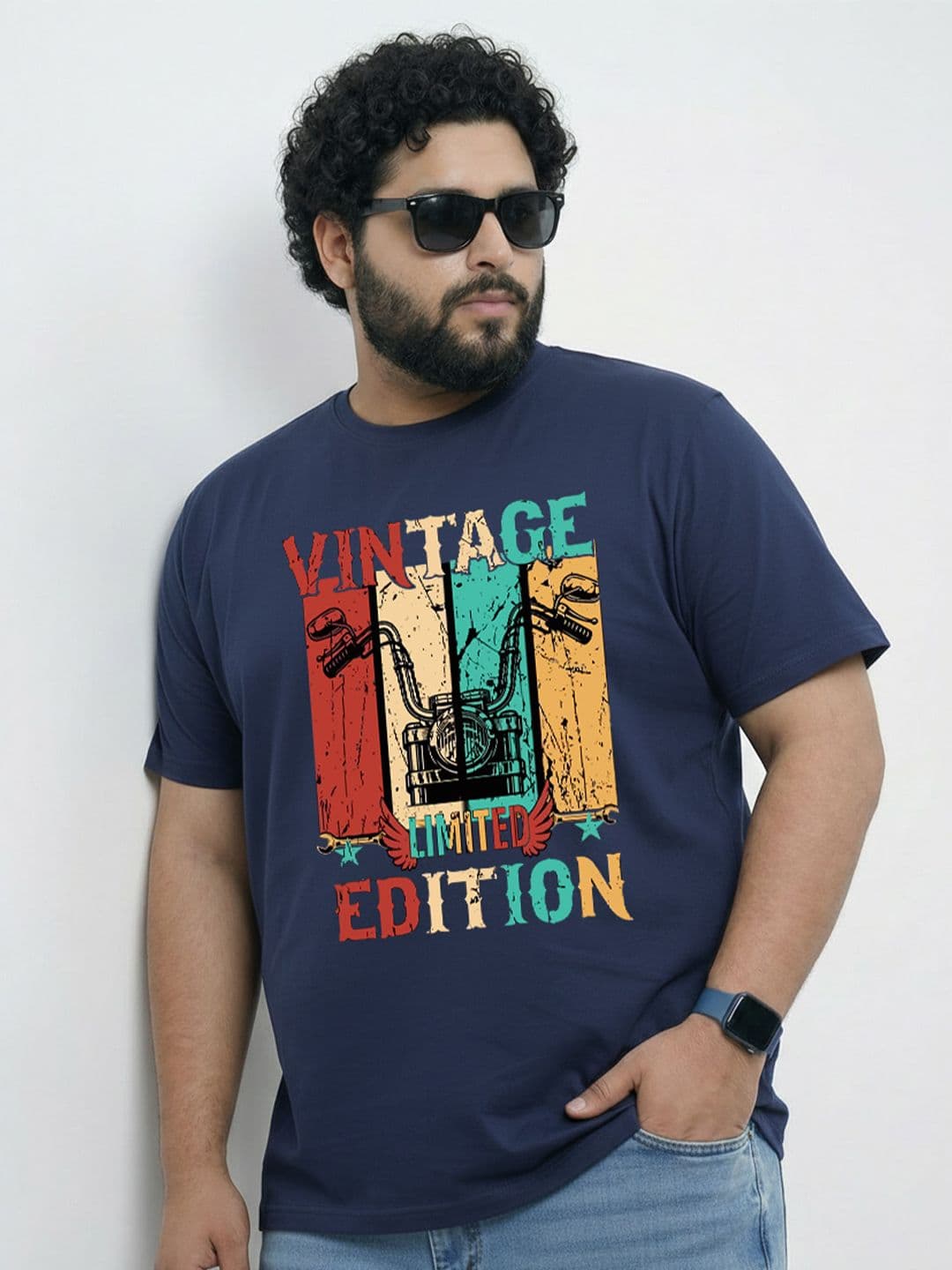 Toodle Plus Men Plus Size Cotton Printed T-shirt - view 1
