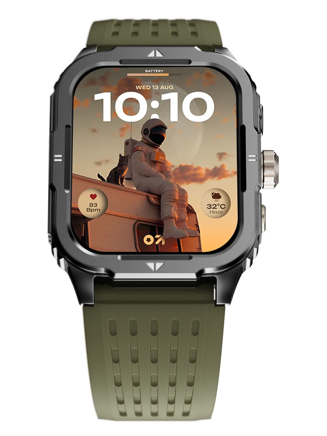 GOBOULT Tuff Rivet Smartwatch with 1.9 HD Display, Working Crown & Quick Access Torch - view 1
