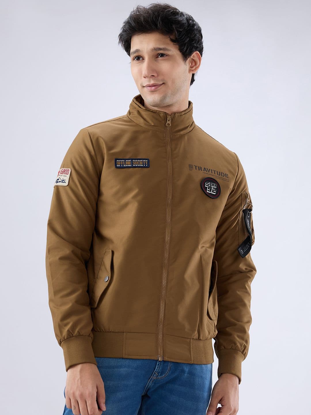 SPYKAR Stand Collar Bomber Jacket - view 1