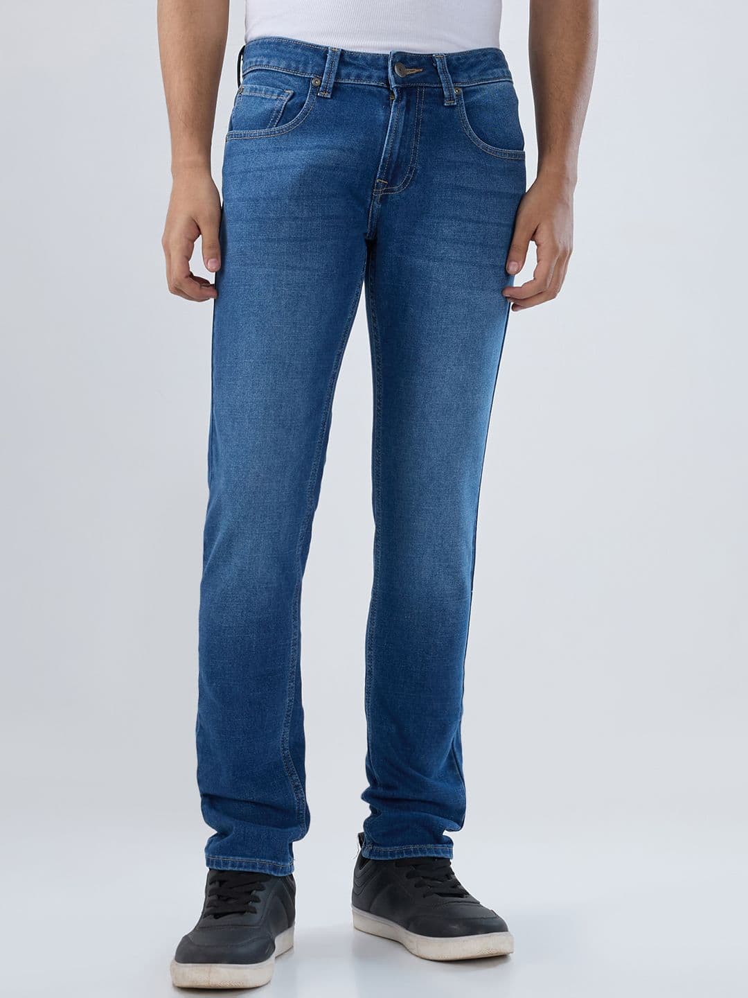 SPYKAR Men Slim Fit Low Rise Stretchable Jeans - view 1
