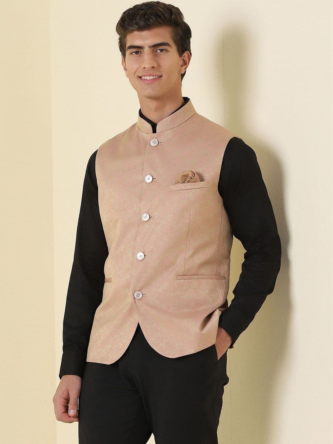 Allen Solly Printed Woven Nehru Jackets - view 1